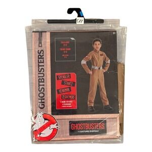 Ghostbusters Jumpsuit Costume Child Large 12-14 with‎ 4 Name Patches New